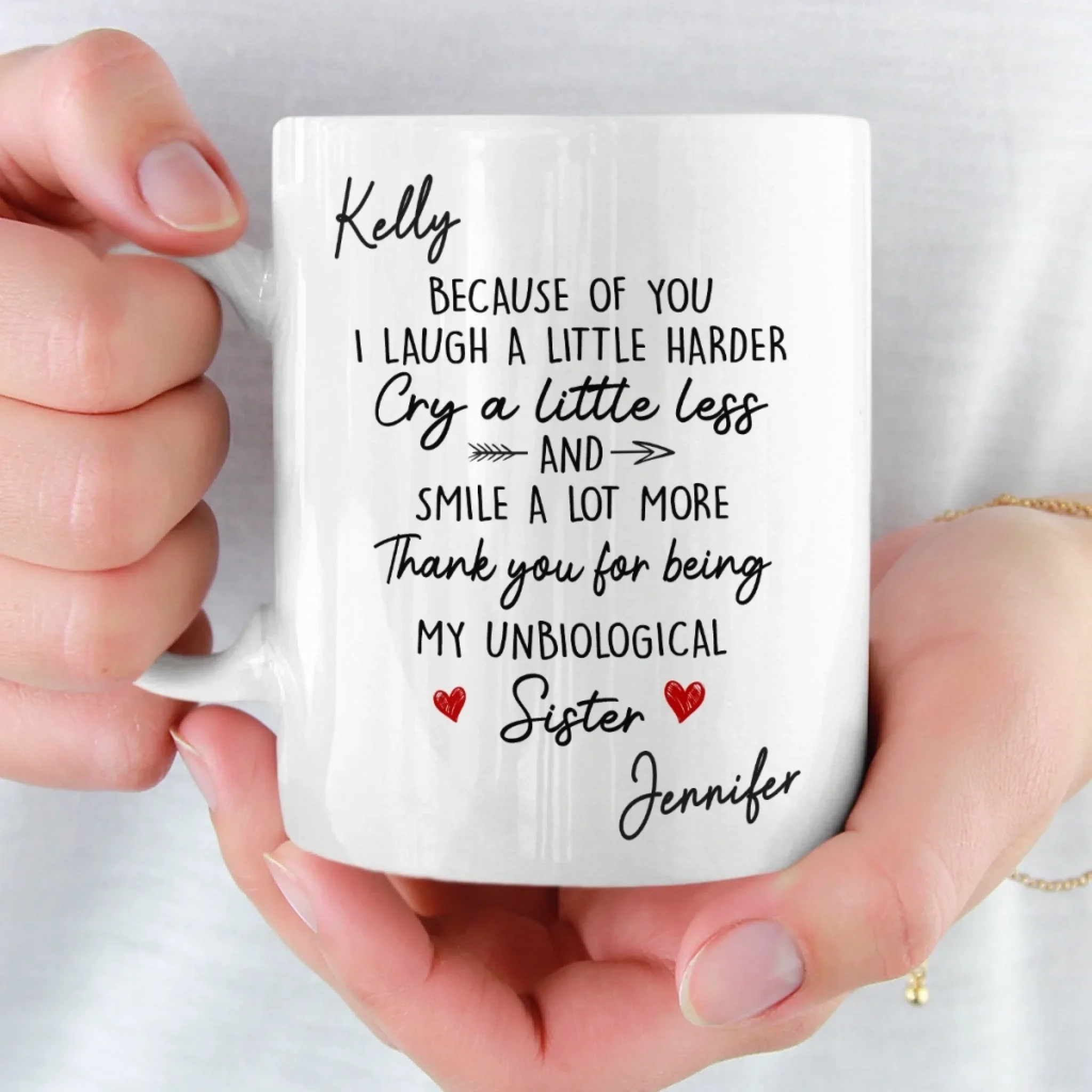 Custom Mug - Personalized Best Friend Birthday Gifts For Women, Besties, Sisters, BFF - You Make Days Brighter - Image 5