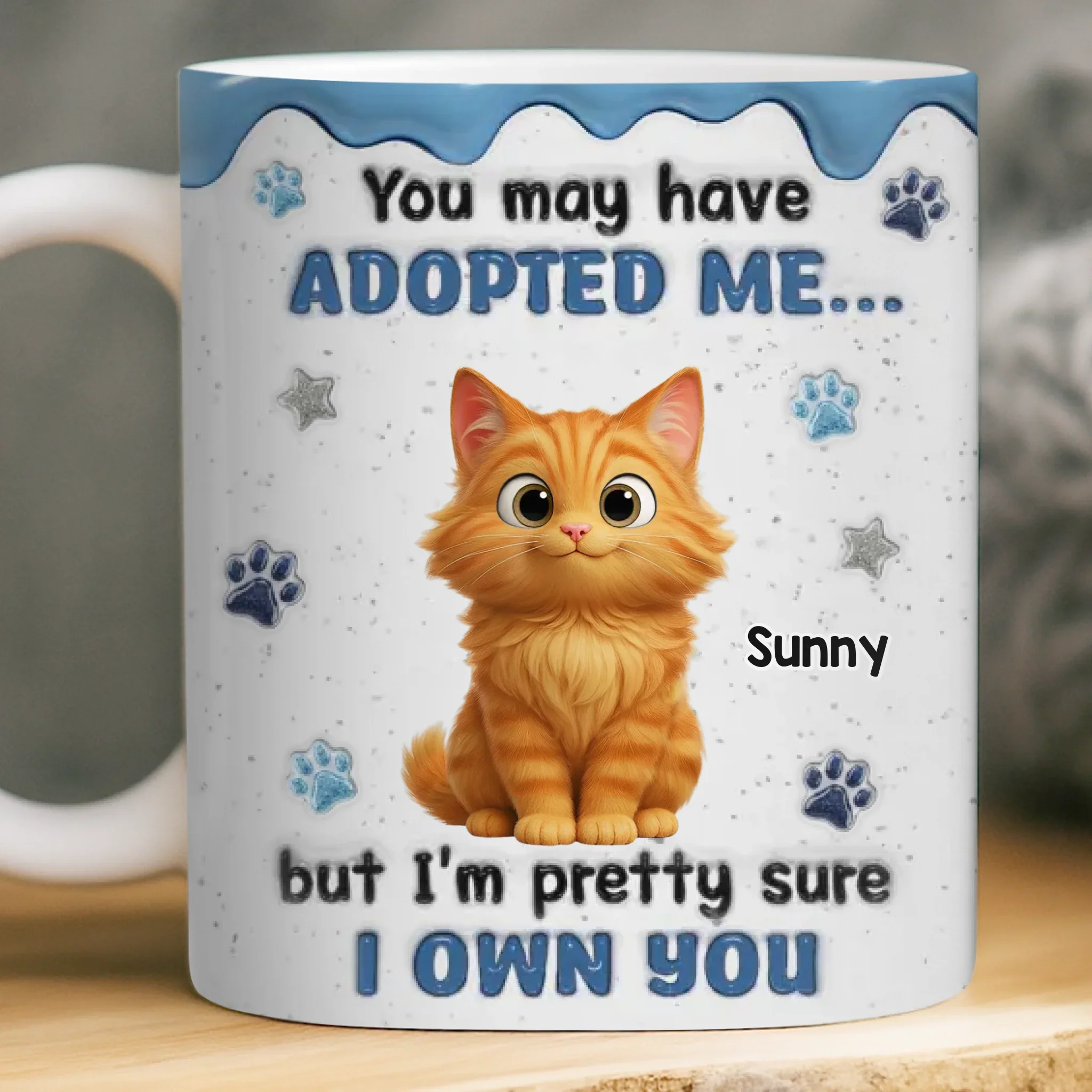 Custom Mug - Personalized Birthday Gifts For Cat Lovers, Cat Mom And Dad - My Cats Own My Heart - Image 2