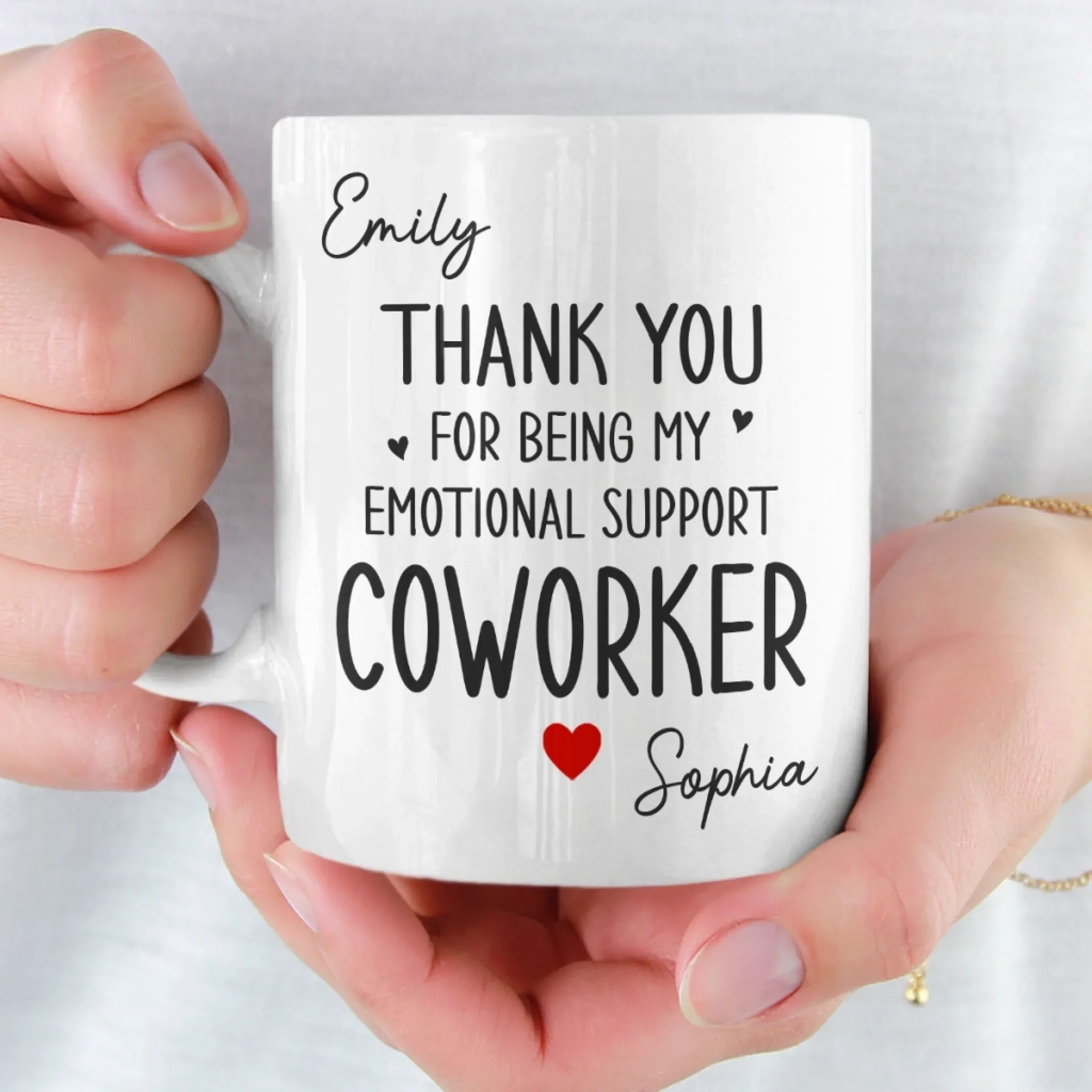 Custom Mug - Personalized Birthday Gifts For Coworker, Work Bestie - Teamwork Keeps Us Moving Forward - Image 5