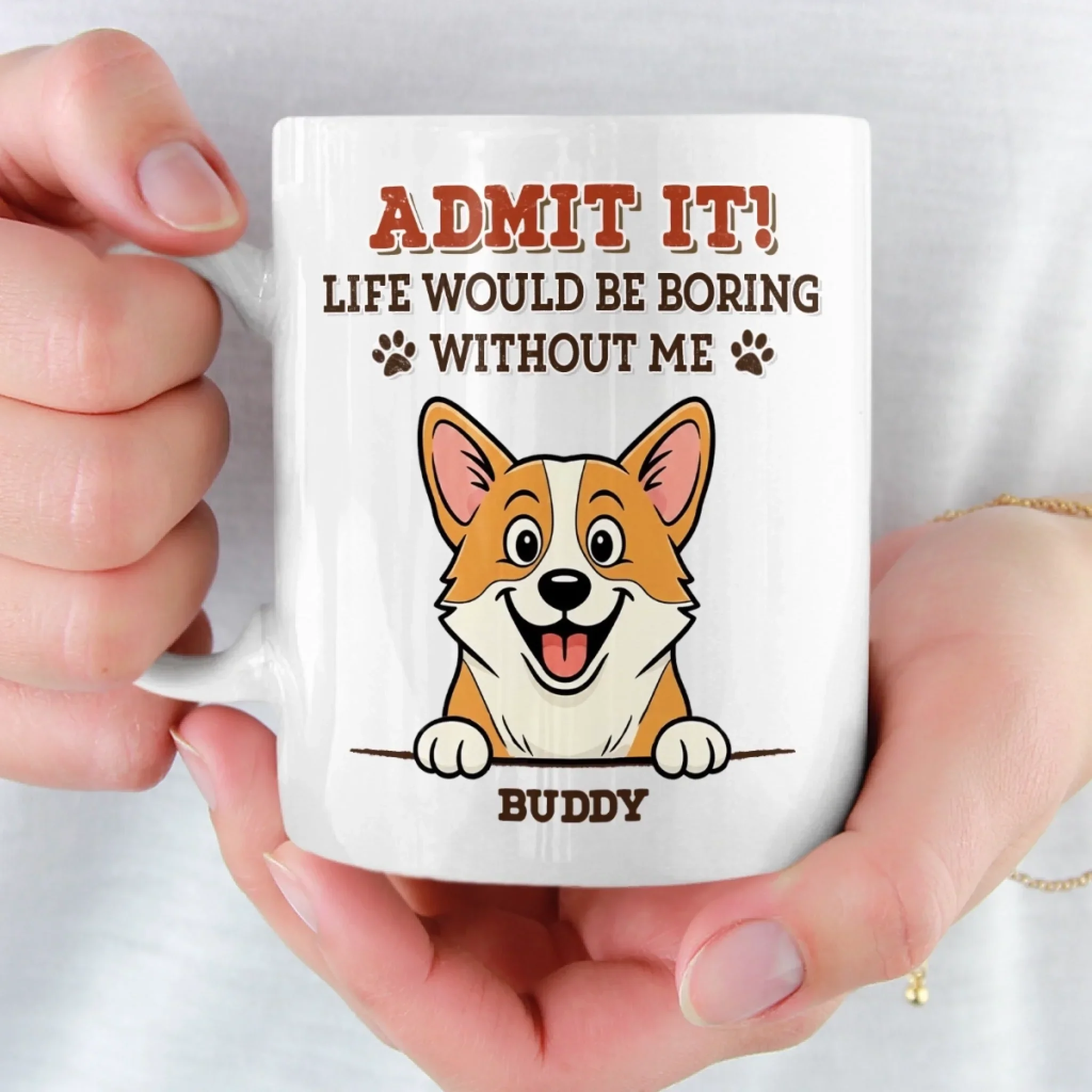 Custom Mug - Personalized Birthday Gifts For Dog Lovers, Dog Dad And Mom - Instant Mood Booster - Image 5