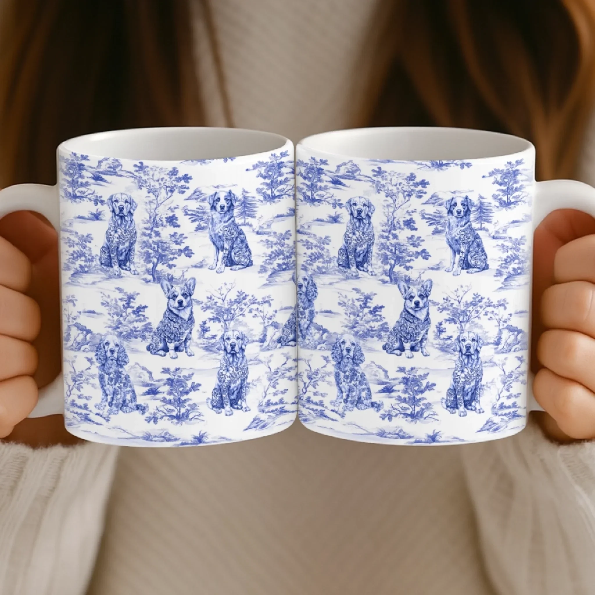 Custom Mug - Personalized Birthday Gifts For Dog Lovers, Dog Dad And Mom - Sip In Style, Bark In Blue - Image 5