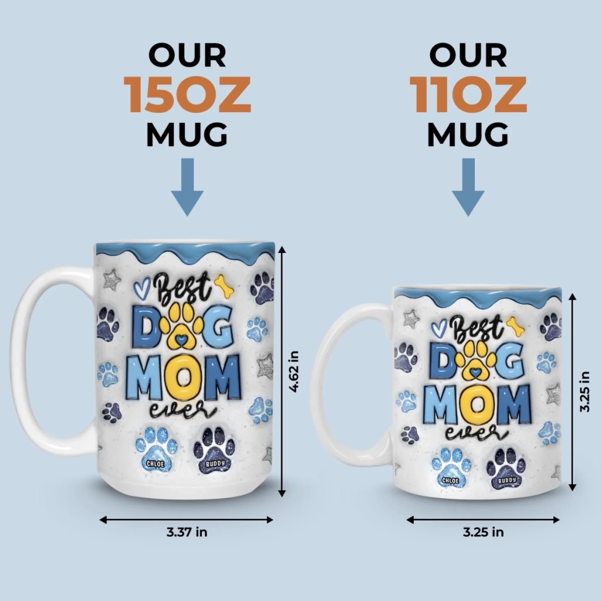 Custom Mug - Personalized Christmas Birthday Gifts For Dog Cat Lovers, Dog Dad And Mom, Cat Owners - Queen Of The Treats - Image 7