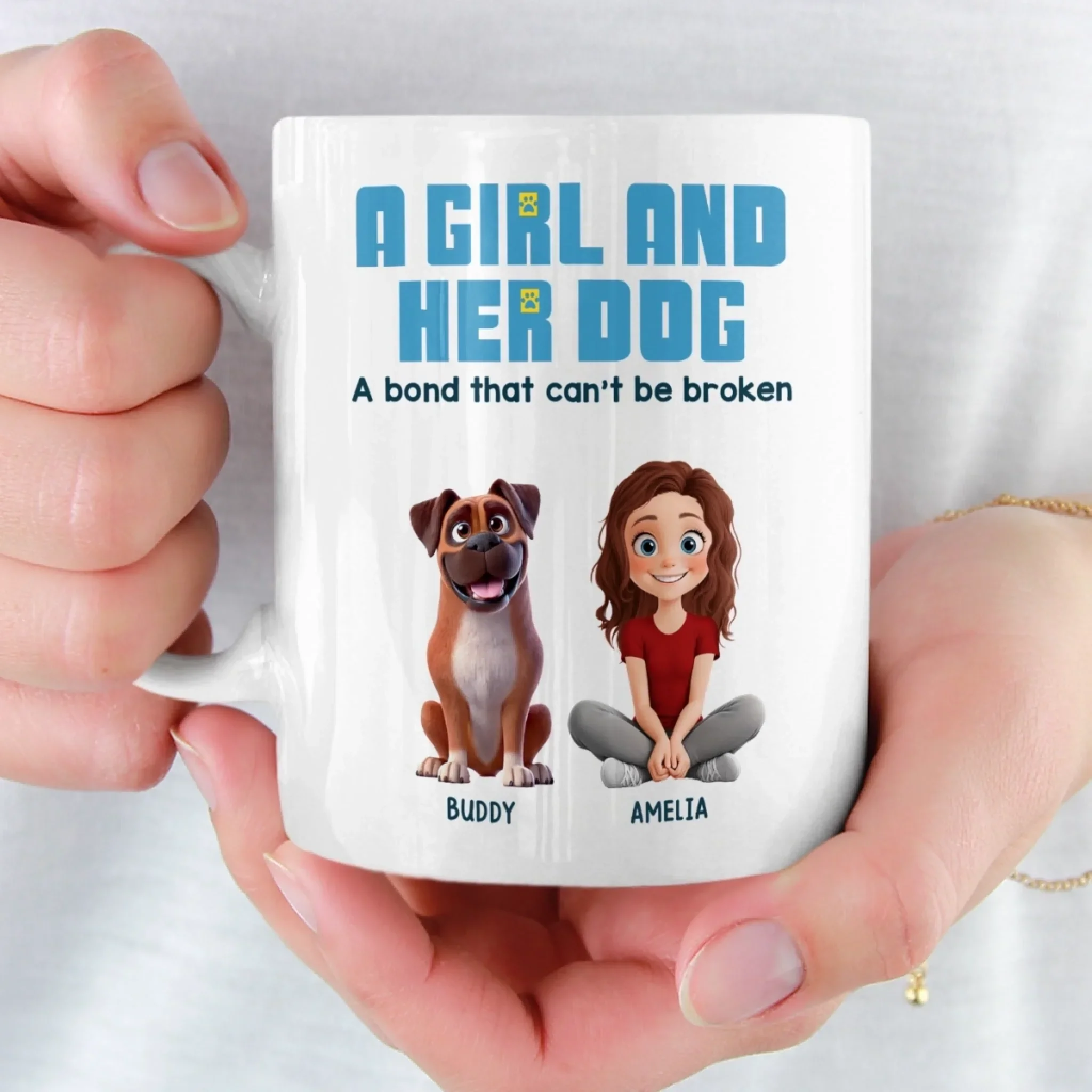 Custom Mug - Personalized Christmas Birthday Gifts For Dog Cat Lovers, Dog Dad And Mum, Cat Owners - Dog Hair, Don’t Care - Image 5