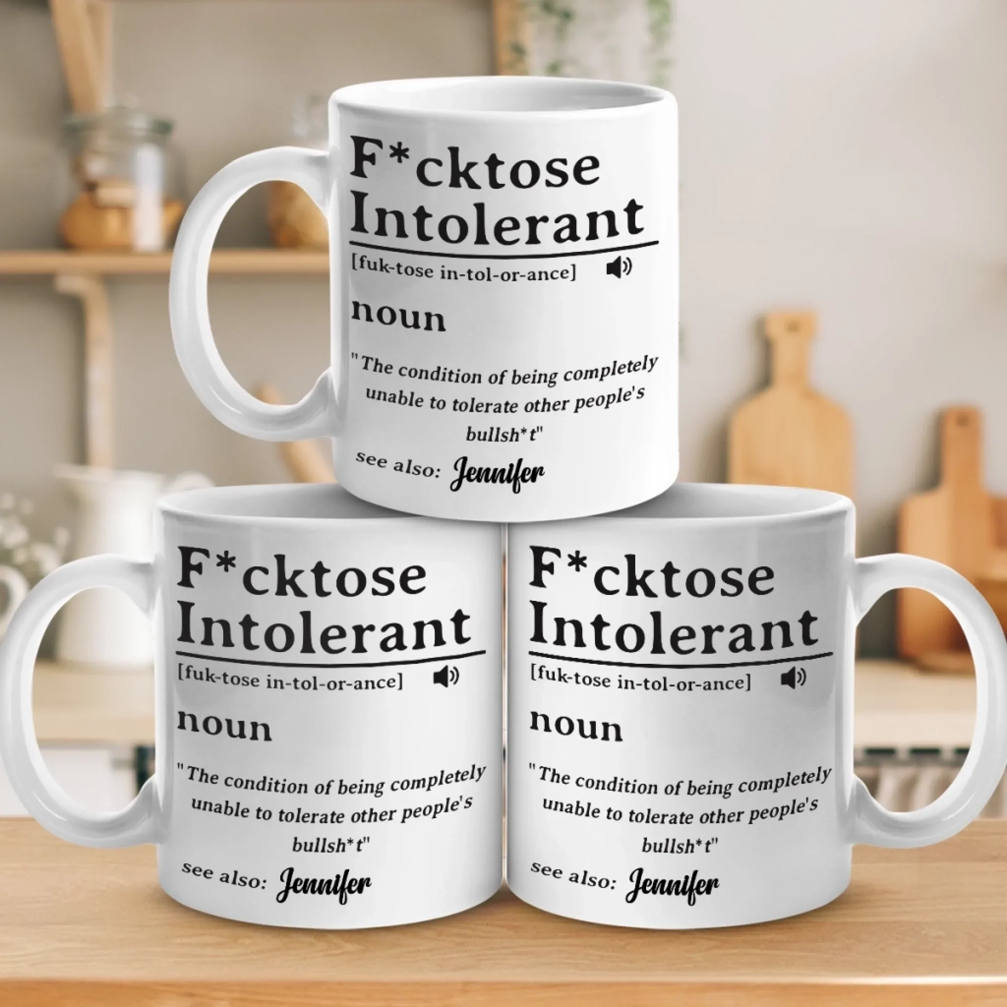 Custom Mug - Personalized Funny Gifts For Best Friends, Family, Coworker, Work Bestie - Real Vibes Only - Image 4