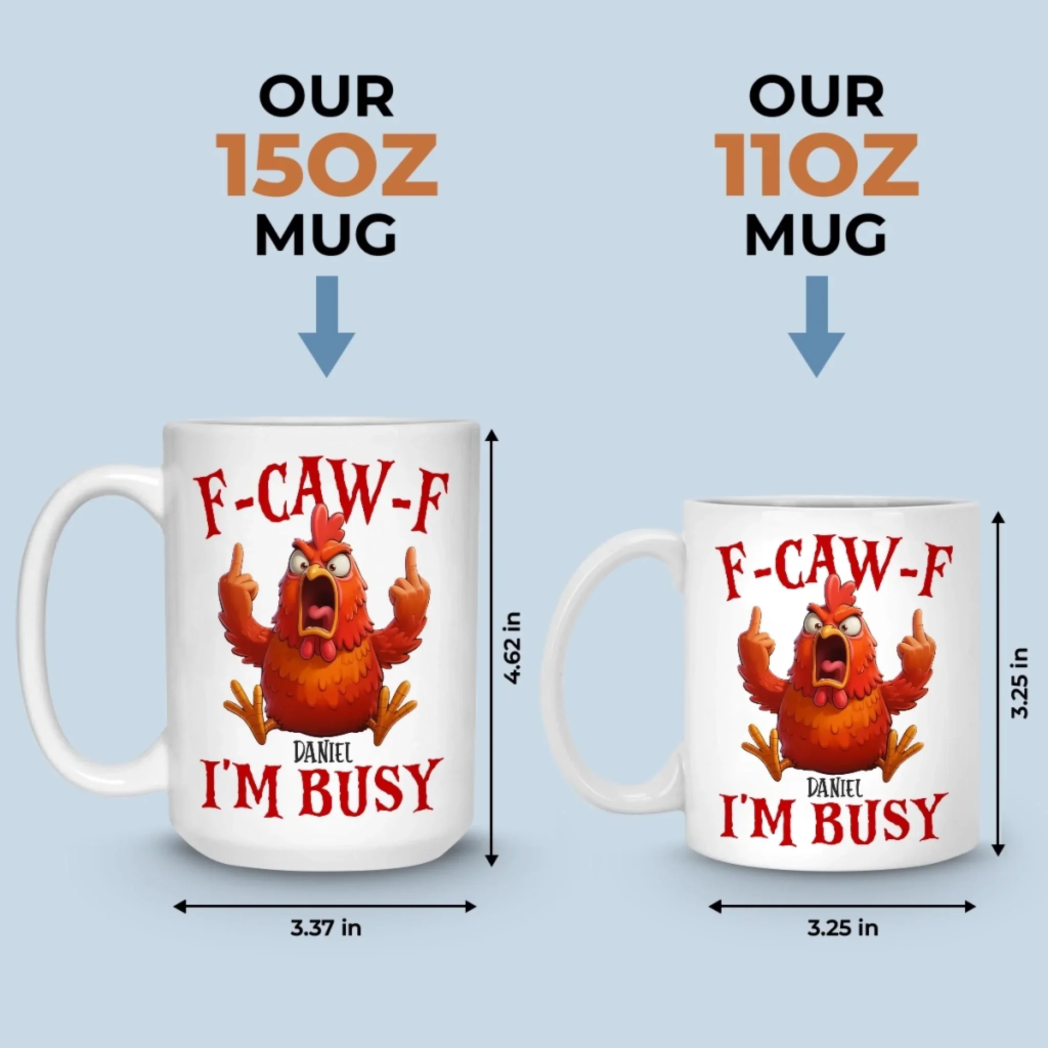Custom Mug - Personalized Funny Gifts For Best Friends, Family, Coworker, Work Bestie - Welcome To My Rage Bird Era - Image 6