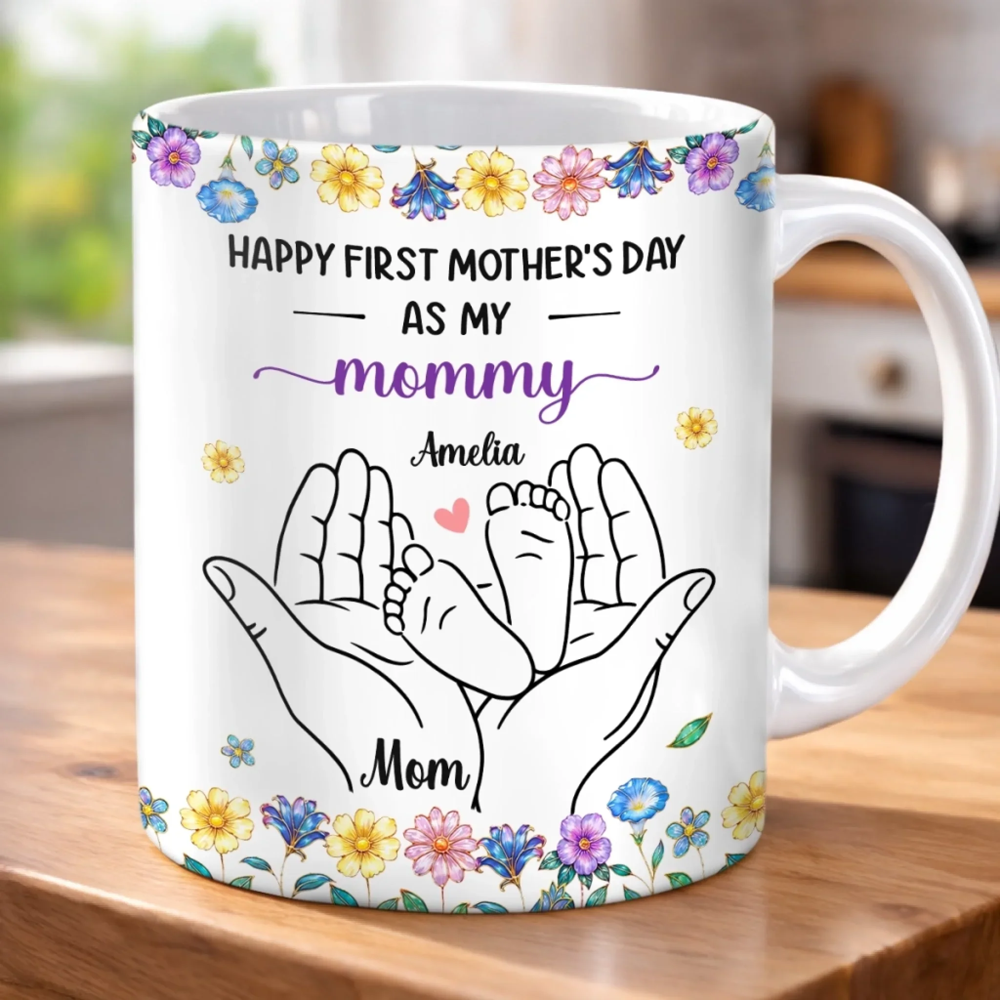 Custom Mug - Personalized Mother's Day, Baby Shower, Gender Reveal Gifts For New Moms, Wife, Daughter - First Mother’s Day, Forever Special - Image 3