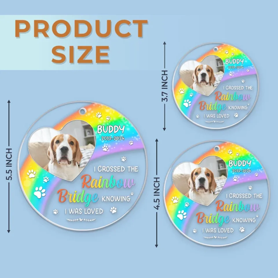 Custom Photo A Beautiful Soul Remembered - Memorial Personalized Custom Ornament - Acrylic Custom Shaped - Sympathy Gift For Pet Owners, Pet Lovers - Image 6