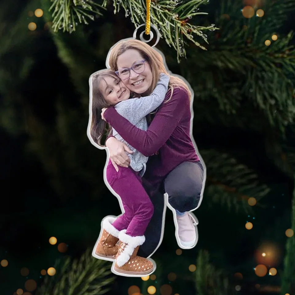 Custom Photo A Grandmother's Love Is Forever And Always - Family Personalized Custom Ornament - Acrylic Custom Shaped - Christmas Gift For Grandma