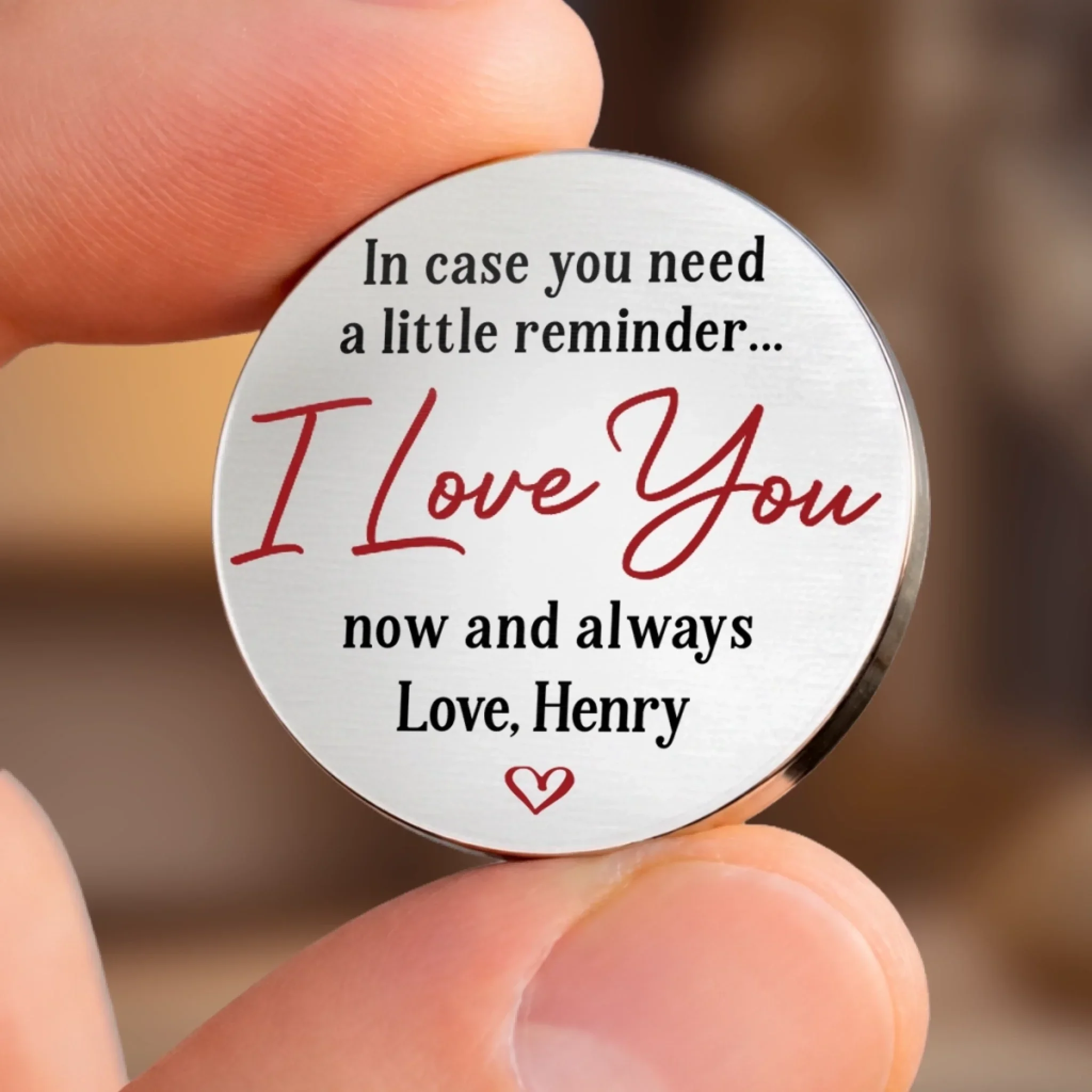 Custom Photo A Little Hug Goes A Long Way - Couple Personalized Custom Pocket Hug - Gift For Husband Wife, Anniversary - Image 8