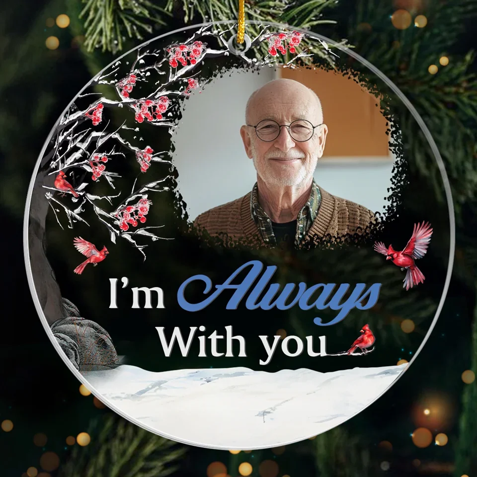 Custom Photo A Moment With You Was A Lifetime Of Happiness - Memorial Personalized Custom Ornament - Acrylic Custom Shaped - Sympathy Gift, Christmas Gift For Family Members