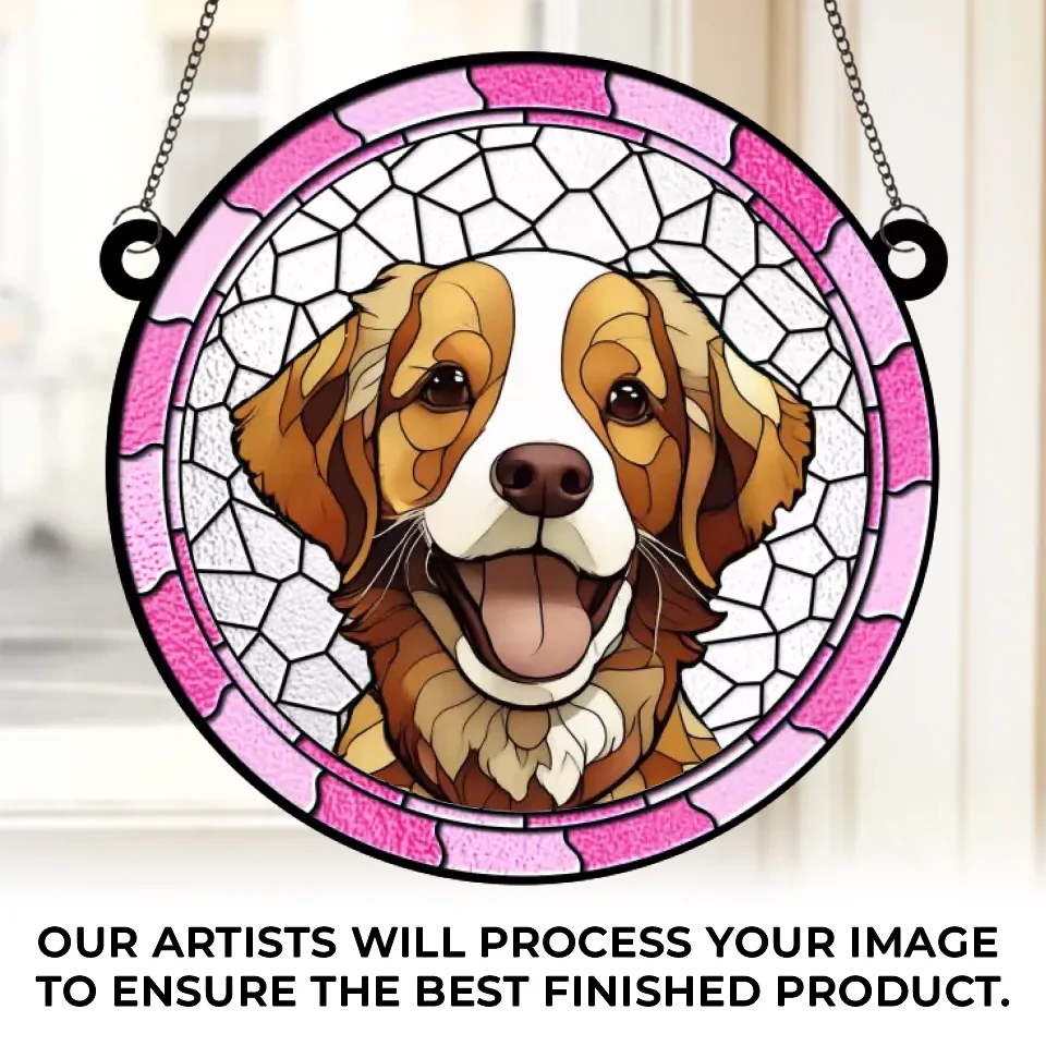 Custom Photo A Part Of One's Soul Remains Unawakened - Memorial Personalized Window Hanging Suncatcher - Sympathy Gift For Pet Owners, Pet Lovers - Image 2