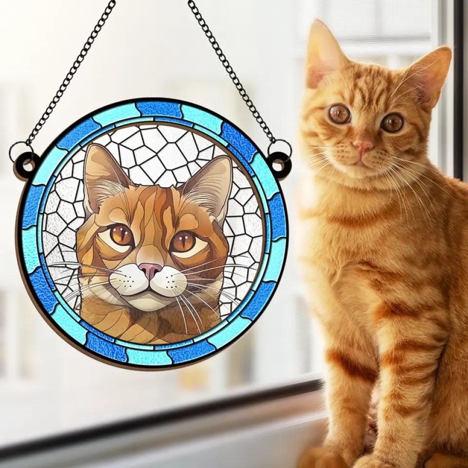 Custom Photo A Part Of One's Soul Remains Unawakened - Memorial Personalized Window Hanging Suncatcher - Sympathy Gift For Pet Owners, Pet Lovers - Image 5