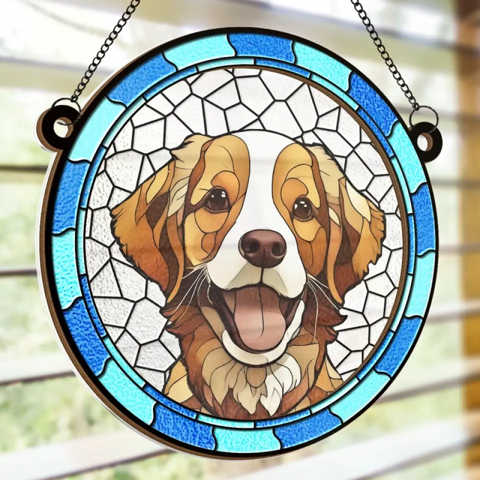 Custom Photo A Part Of One's Soul Remains Unawakened - Memorial Personalized Window Hanging Suncatcher - Sympathy Gift For Pet Owners, Pet Lovers - Image 6