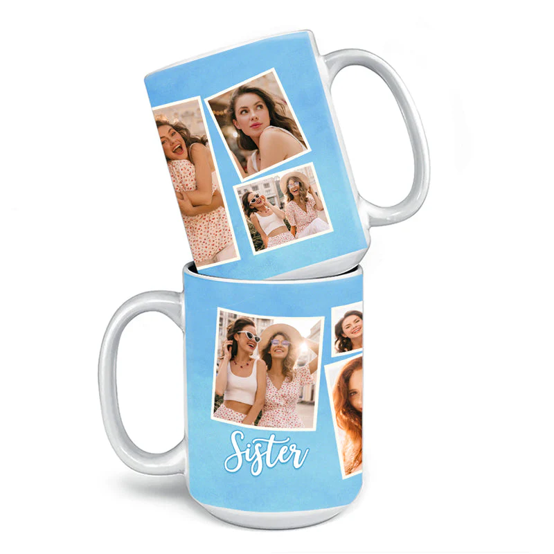 Custom Photo A Sister Is A Forever Gift Of Love - Bestie Personalized Custom Mug - Gift For Best Friends, BFF, Sisters - Image 2