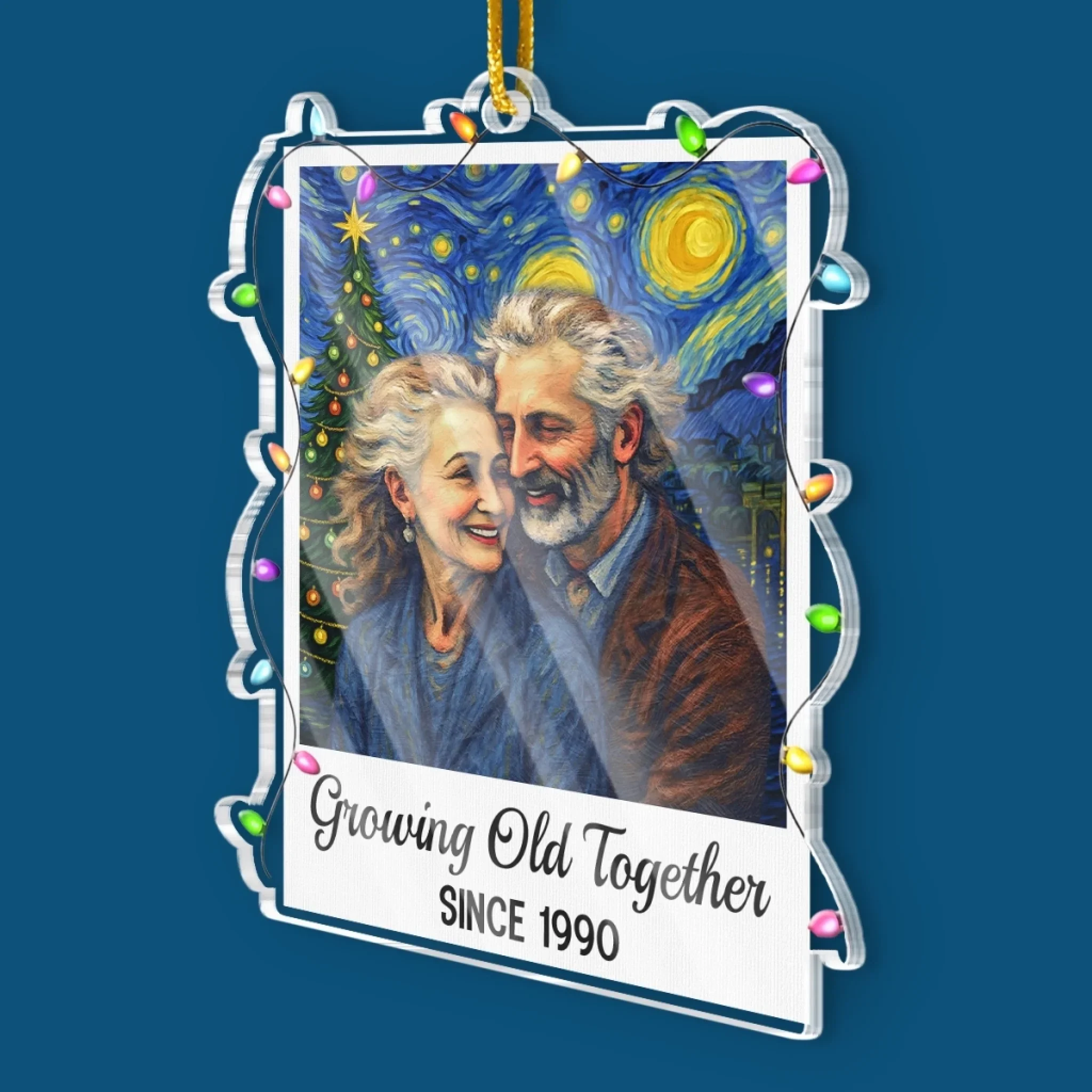 Custom Photo Acrylic Ornament - Personalized Anniversary Christmas Wedding Gifts For Husband And Wife, Him And Her - Love, Our Best Adventure - Image 3