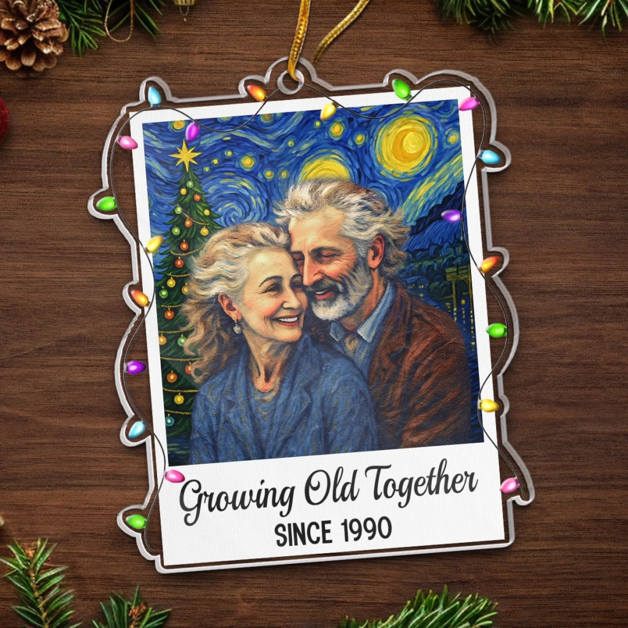Custom Photo Acrylic Ornament - Personalized Anniversary Christmas Wedding Gifts For Husband And Wife, Him And Her - Love, Our Best Adventure - Image 5