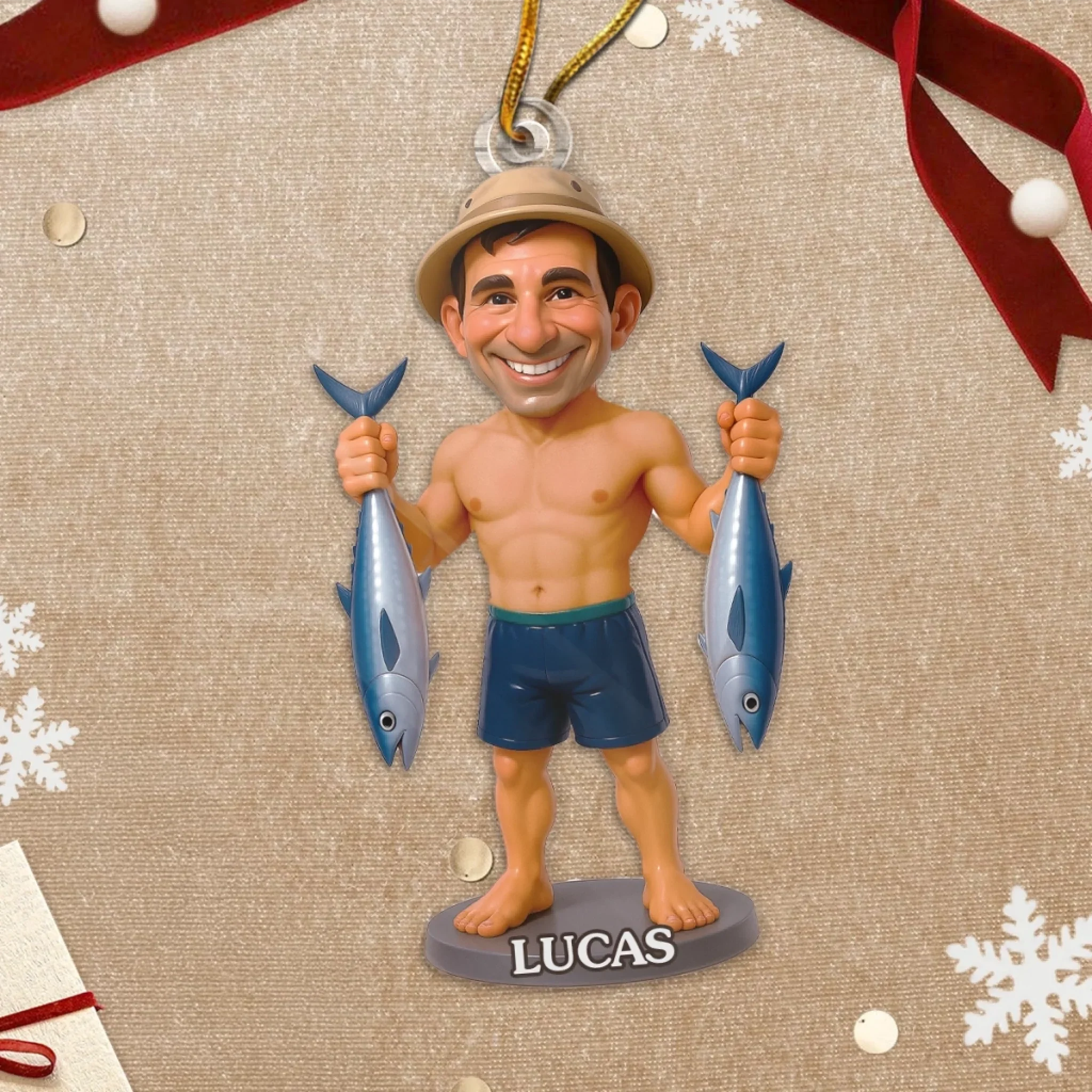 Custom Photo Acrylic Ornament - Personalized Christmas Birthday Fishing Gifts For Fisherman - Fish Whisperer - Image 4