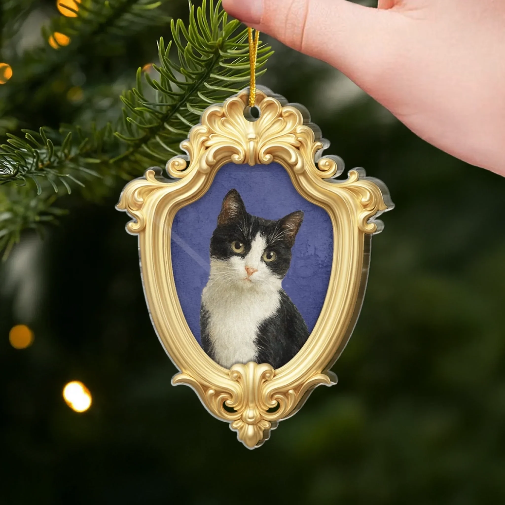 Custom Photo Acrylic Ornament - Personalized Christmas Birthday Gifts For Dog Cat Lovers, Dog Dad And Mom, Cat Owners - My Heart Belongs To My Pet - Image 4
