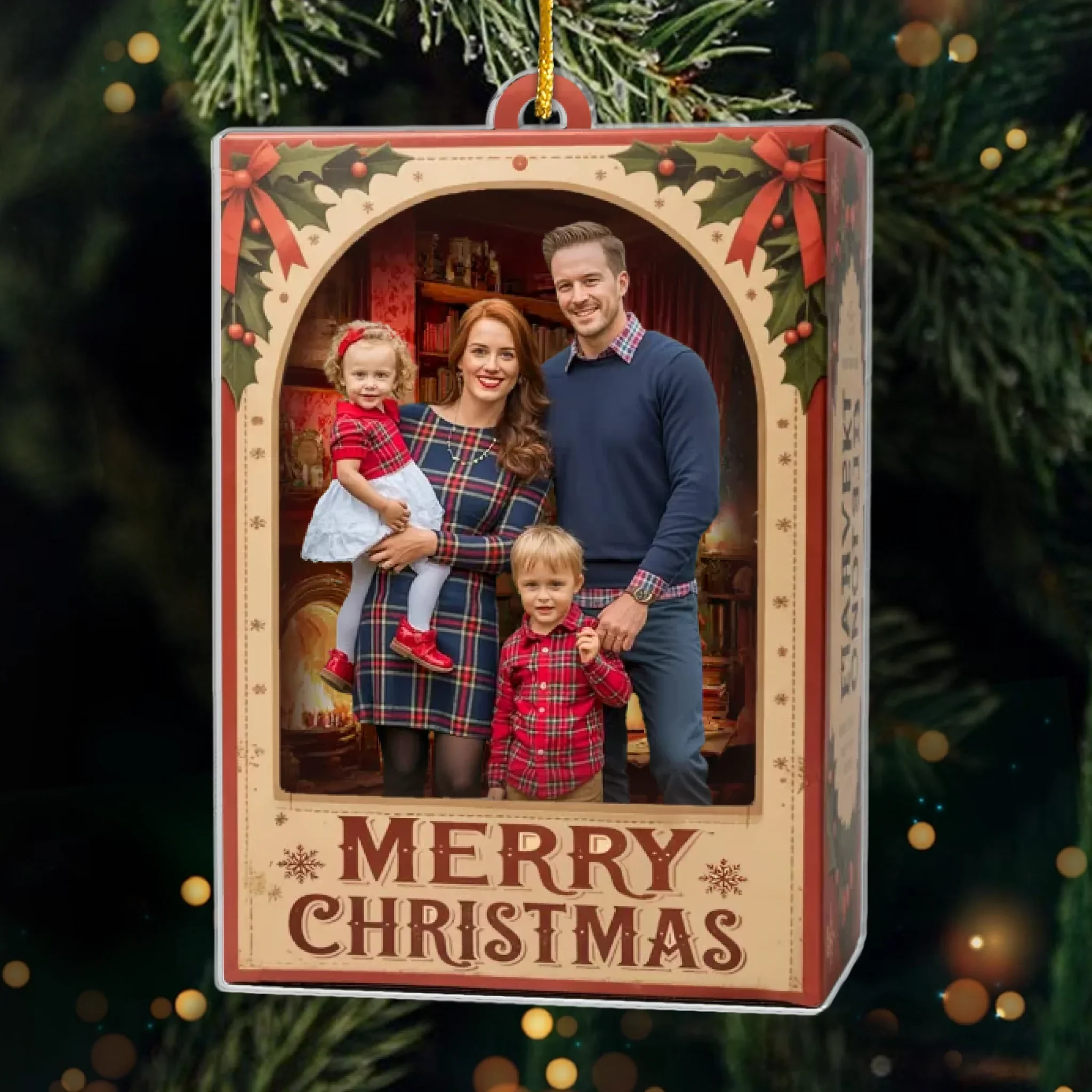Custom Photo Acrylic Ornament - Personalized Christmas Birthday Gifts For Mom, Dad, Brother, Sister, Kids - Family Moments, Collector’s Edition - Image 2