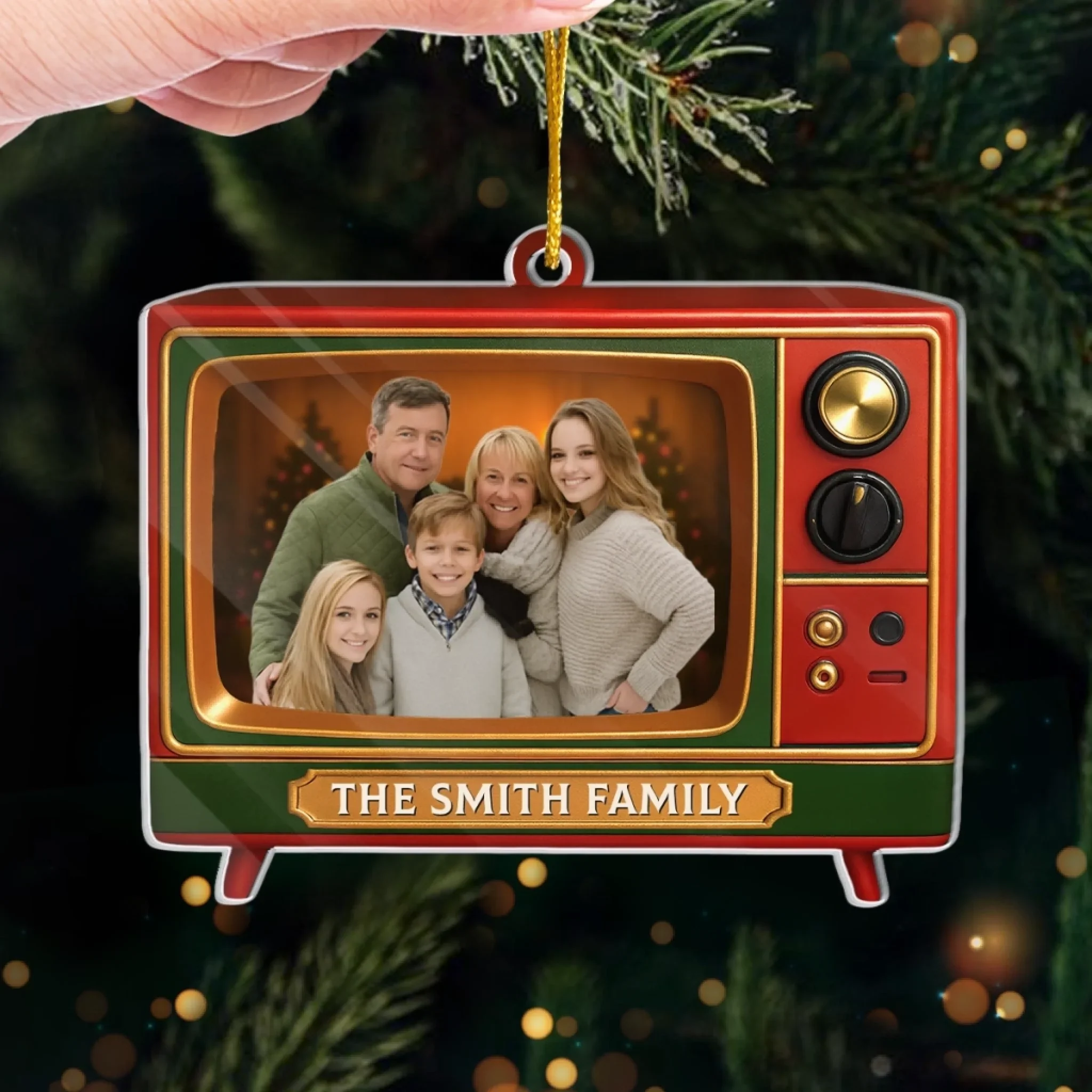 Custom Photo Acrylic Ornament - Personalized Christmas Birthday Gifts For Mom, Dad, Kids - Bringing Family Moments To Screen - Image 4