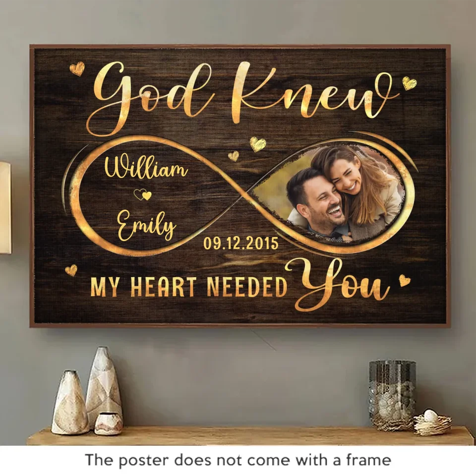 Custom Photo All Of Me Loves All Of You - Couple Personalized Custom Horizontal Poster - Gift For Husband Wife, Anniversary - Image 2
