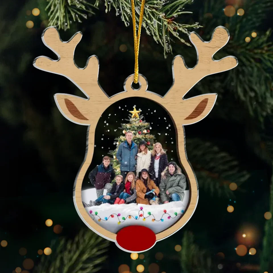 Custom Photo All Roads Lead Home For The Holidays - Family Personalized Custom Ornament - Acrylic Custom Shaped - Christmas Gift For Family Members - Image 2