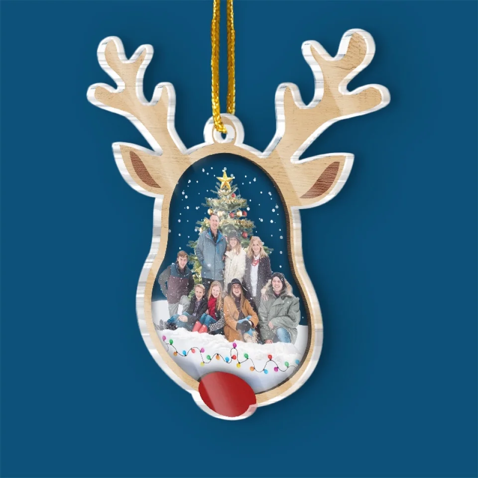 Custom Photo All Roads Lead Home For The Holidays - Family Personalized Custom Ornament - Acrylic Custom Shaped - Christmas Gift For Family Members - Image 3