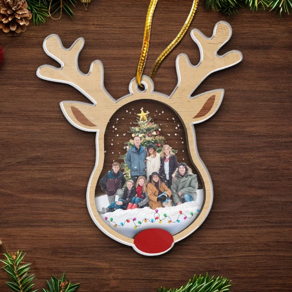 Custom Photo All Roads Lead Home For The Holidays - Family Personalized Custom Ornament - Acrylic Custom Shaped - Christmas Gift For Family Members - Image 5