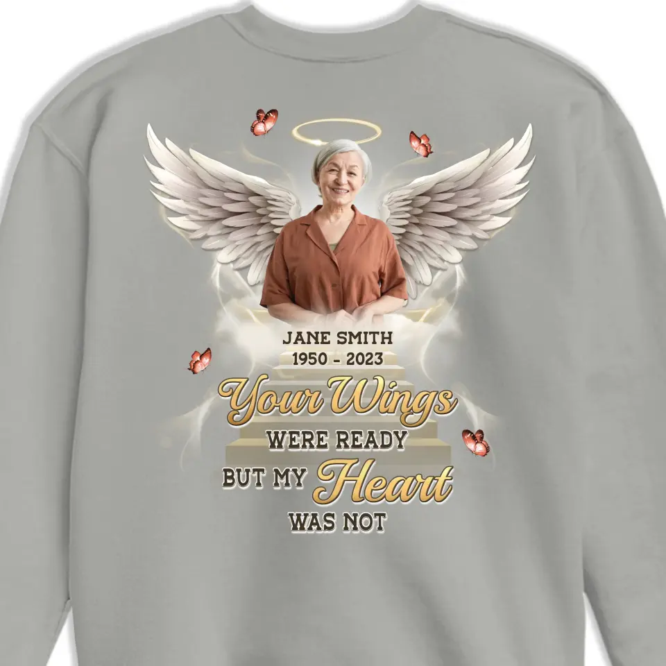 Custom Photo Always In My Heart - Memorial Personalized Custom Unisex T-shirt, Hoodie, Sweatshirt - Sympathy Gift For Family Members - Image 5