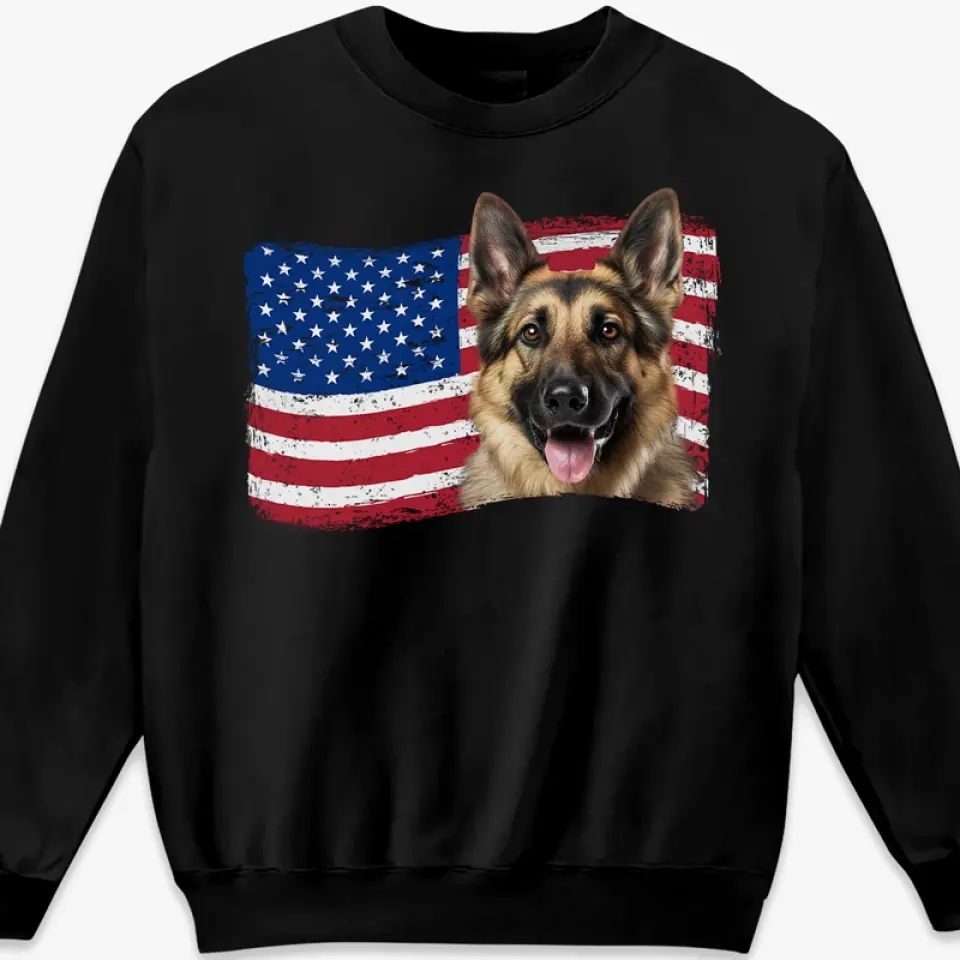 Custom Photo American Flag - Dog & Cat Personalized Custom Unisex T-shirt, Hoodie, Sweatshirt - Gift For Pet Owners, Pet Lovers - Image 6