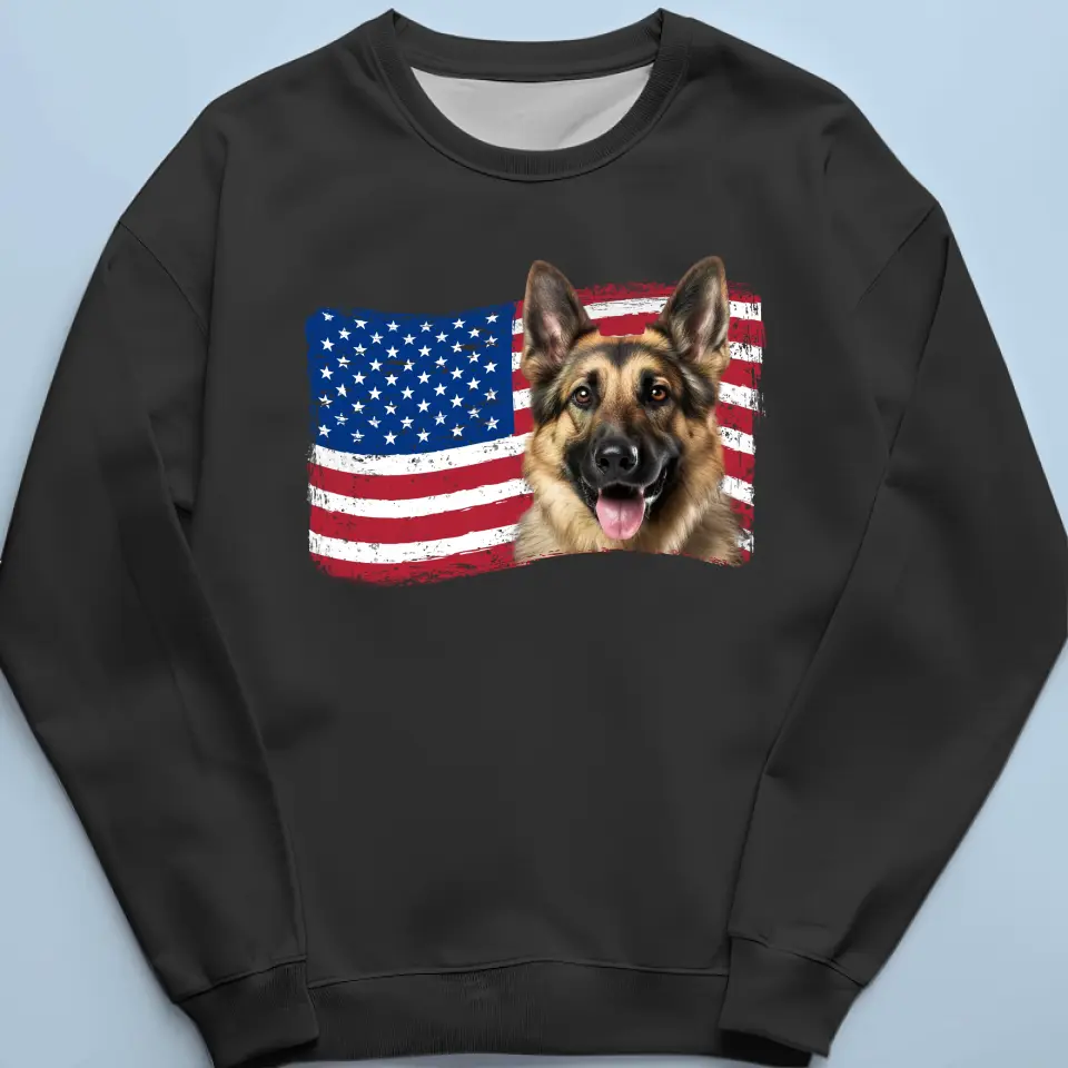 Custom Photo American Flag - Dog & Cat Personalized Custom Unisex T-shirt, Hoodie, Sweatshirt - Gift For Pet Owners, Pet Lovers - Image 8