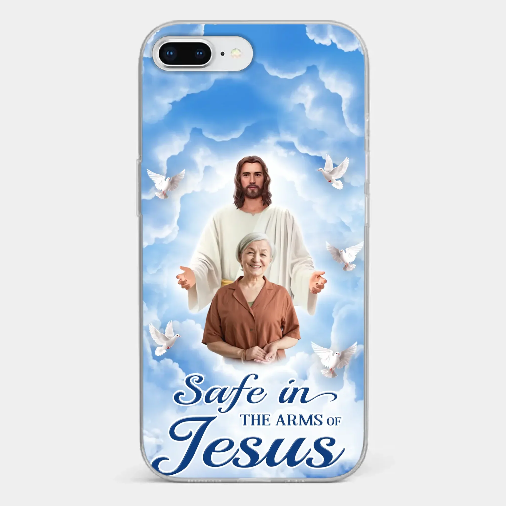 Custom Photo Beautiful As A Bright Shining Star - Memorial Personalized Custom Clear Phone Case - Sympathy Gift For Family Members - Image 3