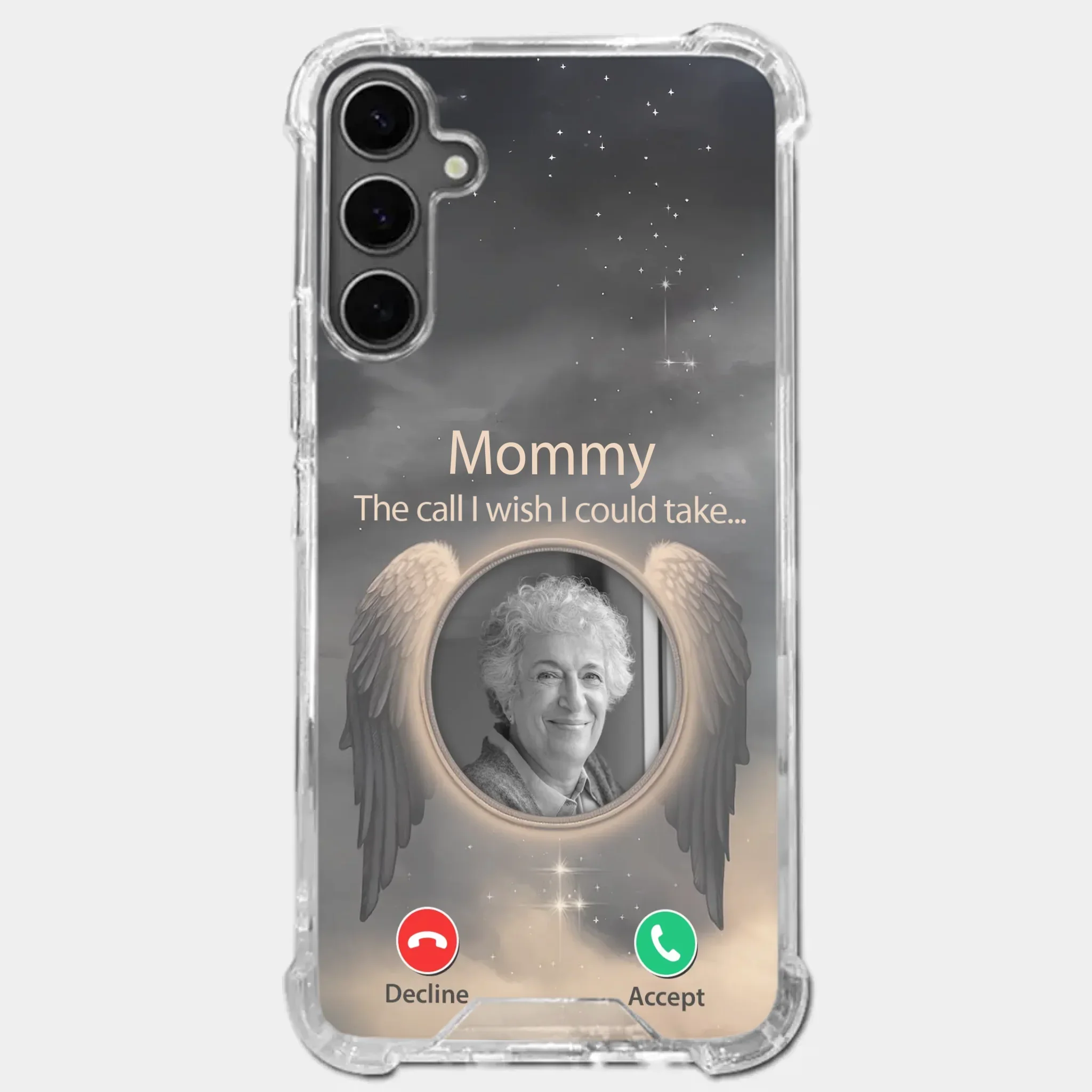 Custom Photo Because Their Love Continues To Guide You - Memorial Personalized Custom Clear Phone Case - Sympathy Gift For Family Members - Image 35