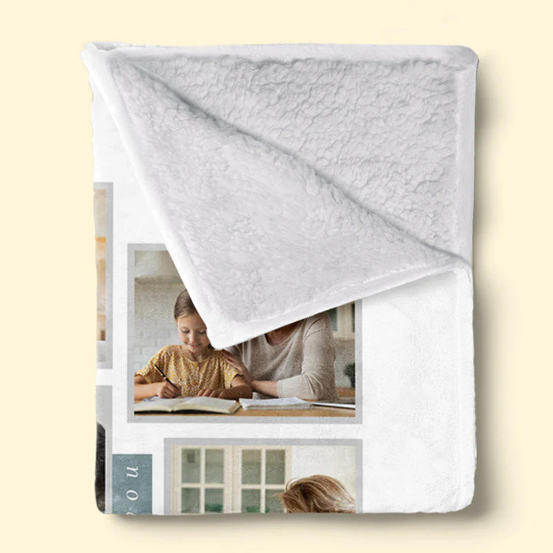 Custom Photo Best Grandma In The World - Family Personalized Custom Blanket - Gift For Grandma, Grandpa - Image 3