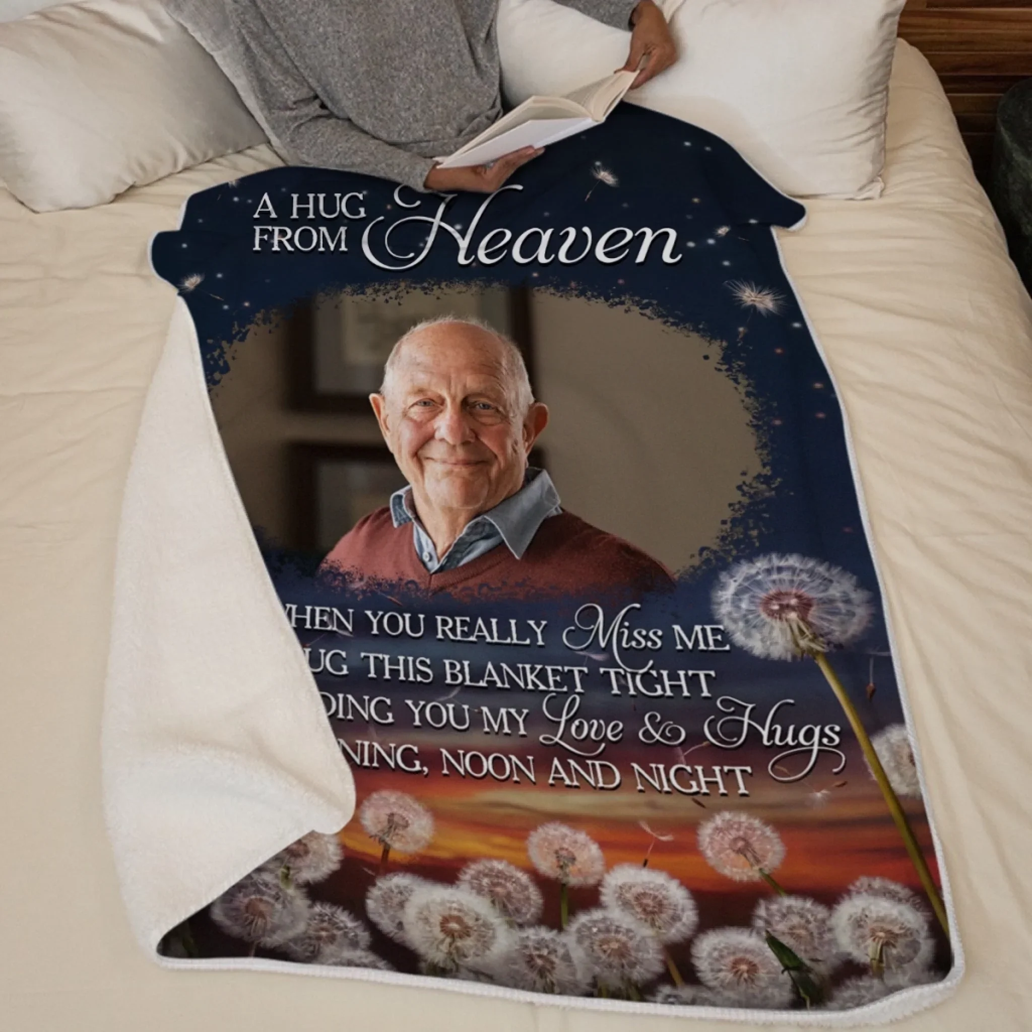 Custom Photo Blanket - Personalized Memorial Sympathy Gifts For Loss Of Mom, Dad - You Live In Every Quiet Miracle - Image 6