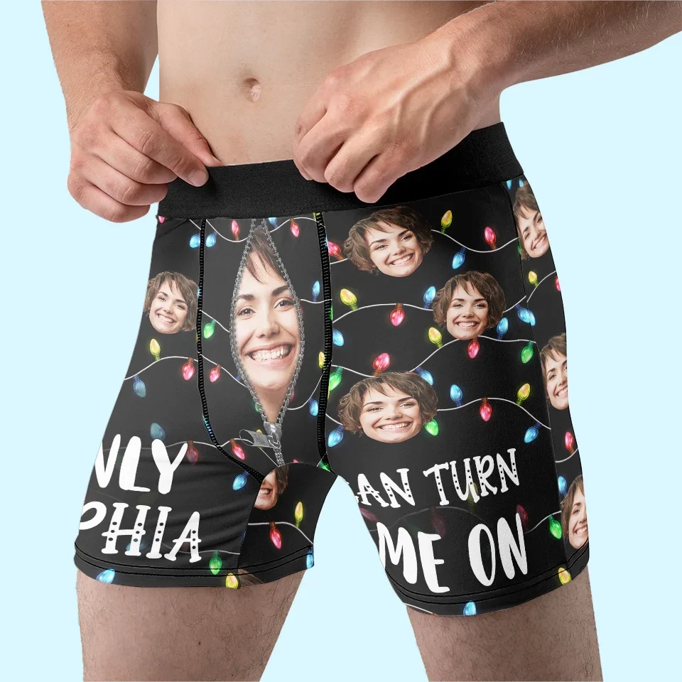 Custom Photo Bring Joy To His Regular Routine With Something Fun - Funny Personalized Custom Boxer Briefs, Men's Boxers - Christmas Gift For Boyfriend, Husband, Anniversary - Image 5