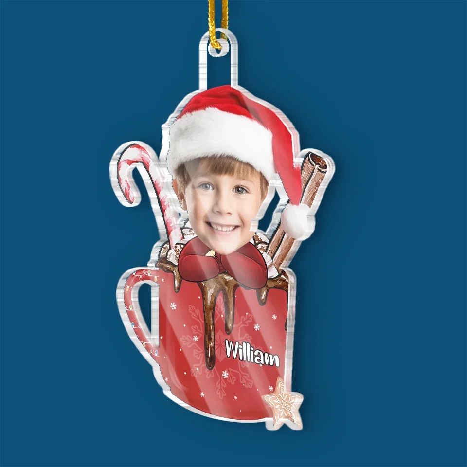 Custom Photo Can't Wait To Spend Christmas Together - Family Personalized Custom Ornament - Acrylic Custom Shaped - Christmas Gift For Grandma, Grandpa, Grandkid - Image 3