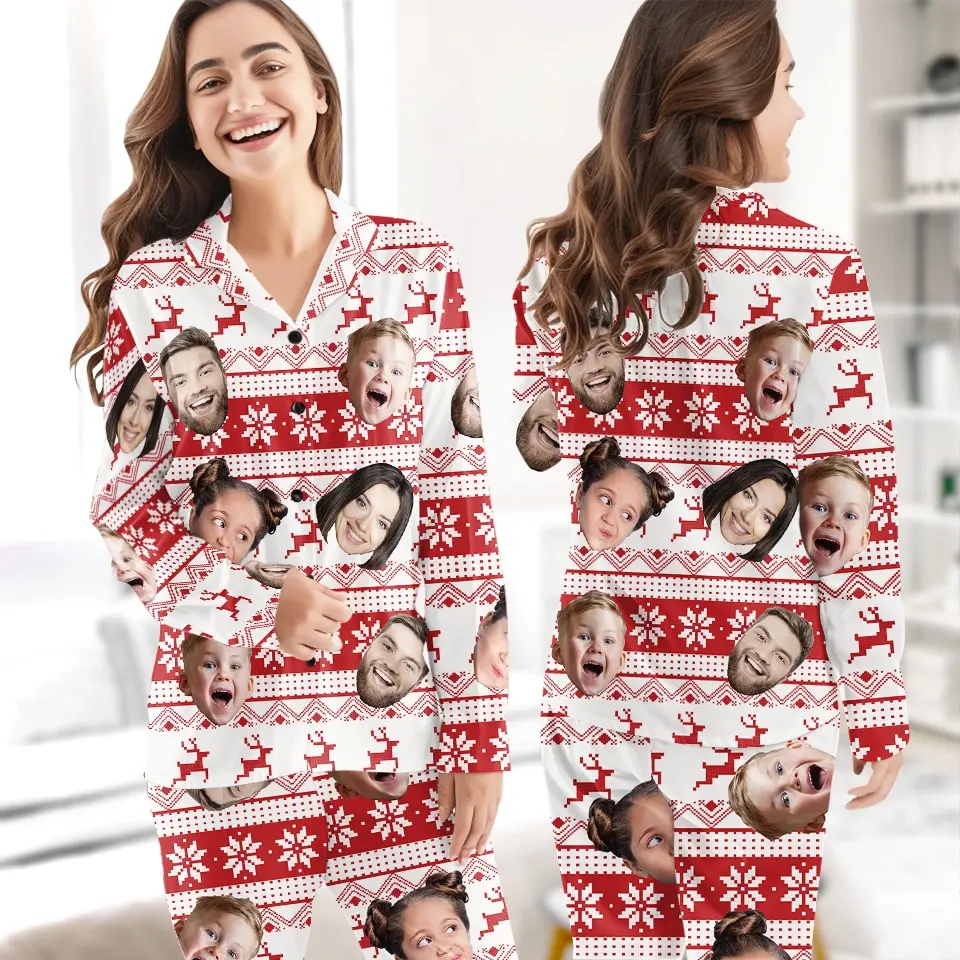 Custom Photo Christmas Is All About Family, Making Merry - Family Personalized Custom Pajamas - Christmas Gift For Family Members - Image 4