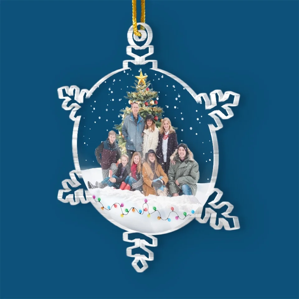 Custom Photo Christmas Magic Is In The Air - Family Personalized Custom Ornament - Acrylic Custom Shaped - Christmas Gift For Family Members - Image 3