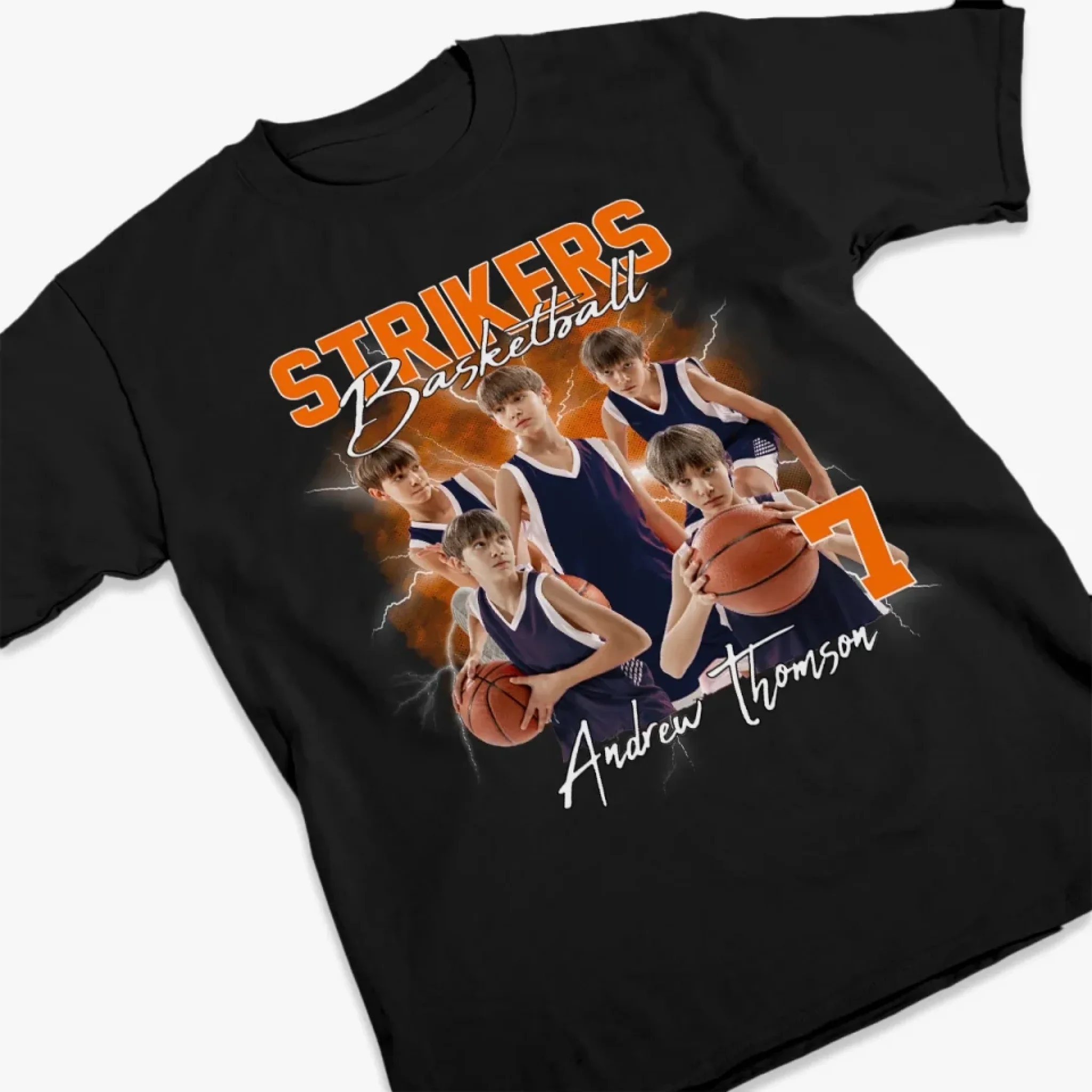 Custom Photo Dream Big, Play Hard - Personalized Custom Unisex T-shirt, Premium T-shirt, Hoodie - Gift For Sport Lovers, Sport Players - Image 3