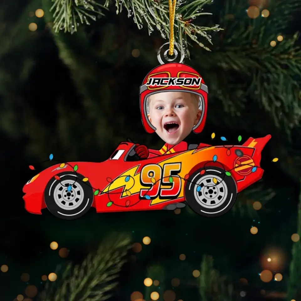 Custom Photo Driving Home For Christmas - Family Personalized Custom Ornament - Acrylic Custom Shaped - Christmas Gift For Kids - Image 2