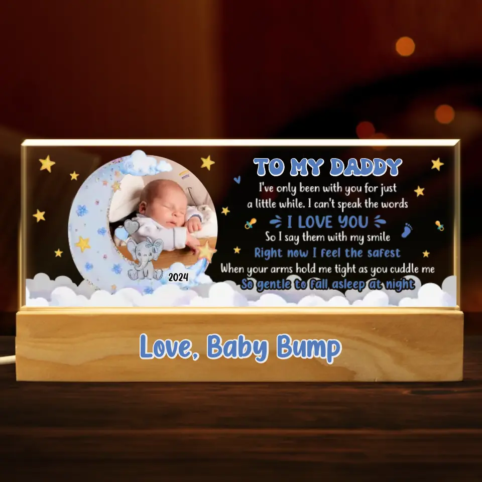 Custom Photo Every Baby Is A Gift That Brings Joy To Our Lives - Family Personalized Custom Acrylic Letters 3D LED Night Light - Gift For Baby Kids, Newborn Baby - Image 2