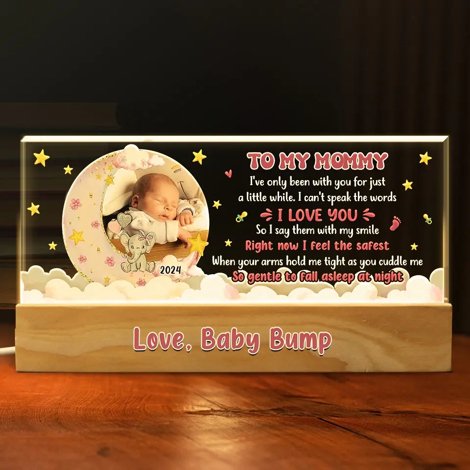 Custom Photo Every Baby Is A Gift That Brings Joy To Our Lives - Family Personalized Custom Acrylic Letters 3D LED Night Light - Gift For Baby Kids, Newborn Baby - Image 3