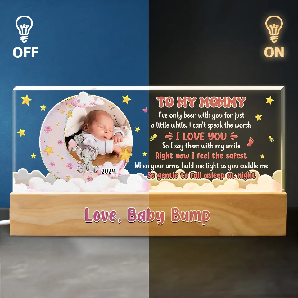 Custom Photo Every Baby Is A Gift That Brings Joy To Our Lives - Family Personalized Custom Acrylic Letters 3D LED Night Light - Gift For Baby Kids, Newborn Baby - Image 4
