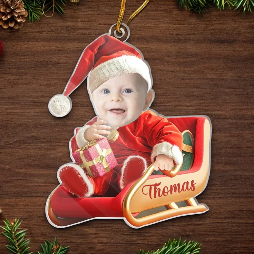 Custom Photo Every Moment With Our Kids Is A Gift Worth Treasuring - Family Personalized Custom Ornament - Acrylic Custom Shaped - Christmas Gift For Baby Kids, Newborn Baby - Image 5