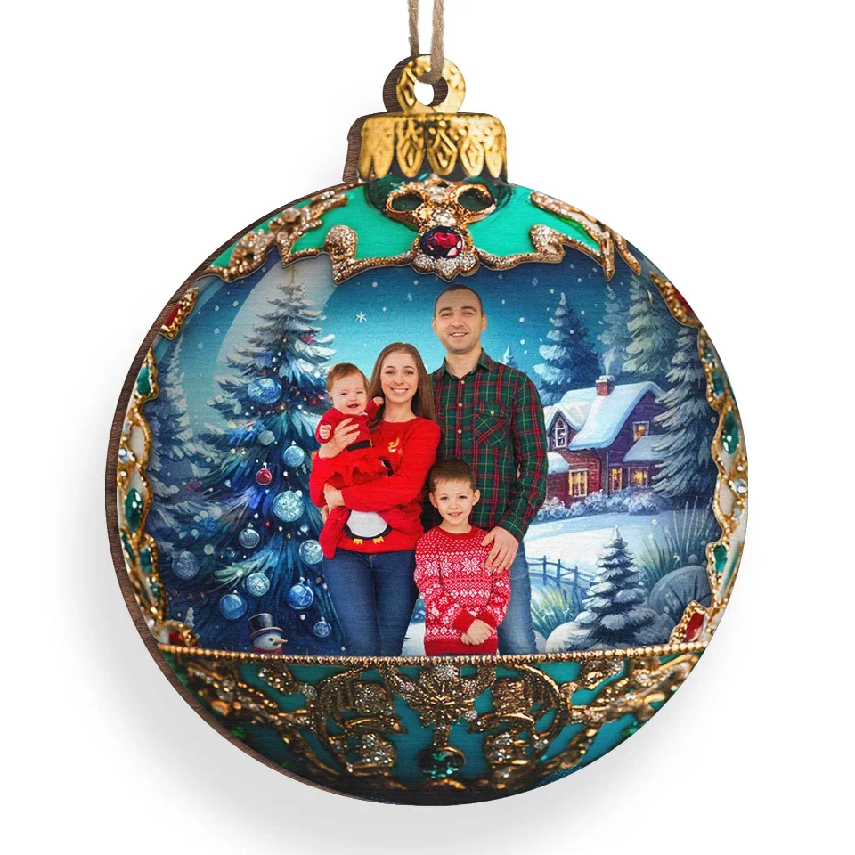 Custom Photo Family Makes Christmas Special - Family Personalized Custom Ornament - Wood Custom Shaped - Christmas Gift For Family Members - Image 3