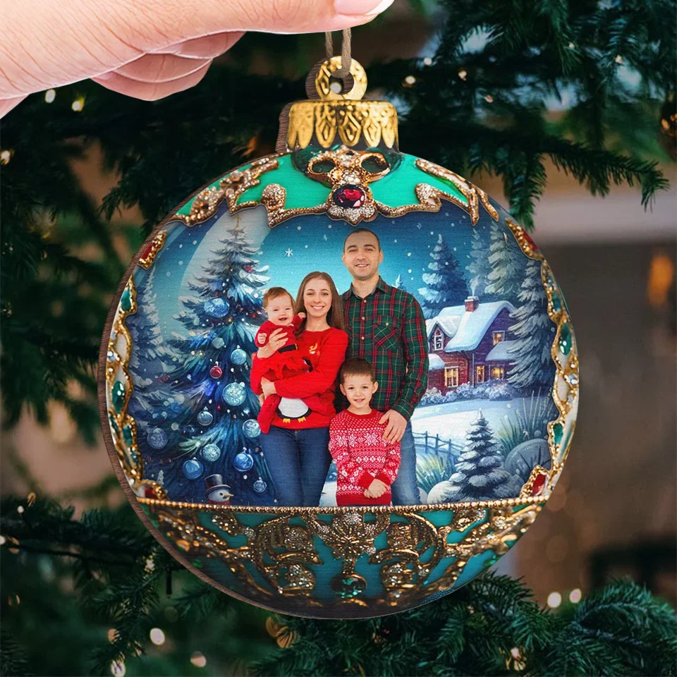 Custom Photo Family Makes Christmas Special - Family Personalized Custom Ornament - Wood Custom Shaped - Christmas Gift For Family Members - Image 4