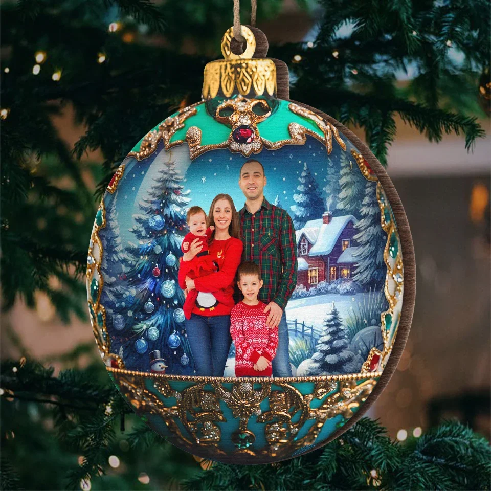 Custom Photo Family Makes Christmas Special - Family Personalized Custom Ornament - Wood Custom Shaped - Christmas Gift For Family Members - Image 5