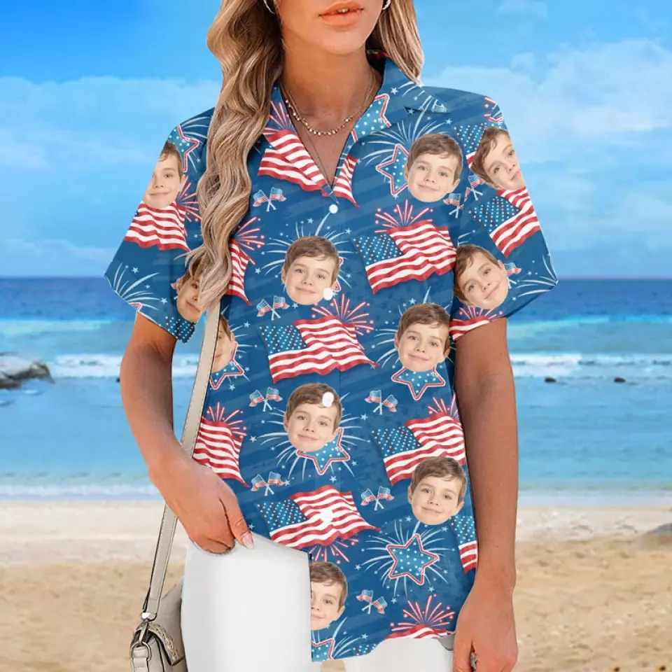 Custom Photo Family Time, Vacation Time - Family Personalized Custom Unisex Tropical Hawaiian Aloha Shirt - Summer Vacation Gift, Gift For Family Members - Image 5