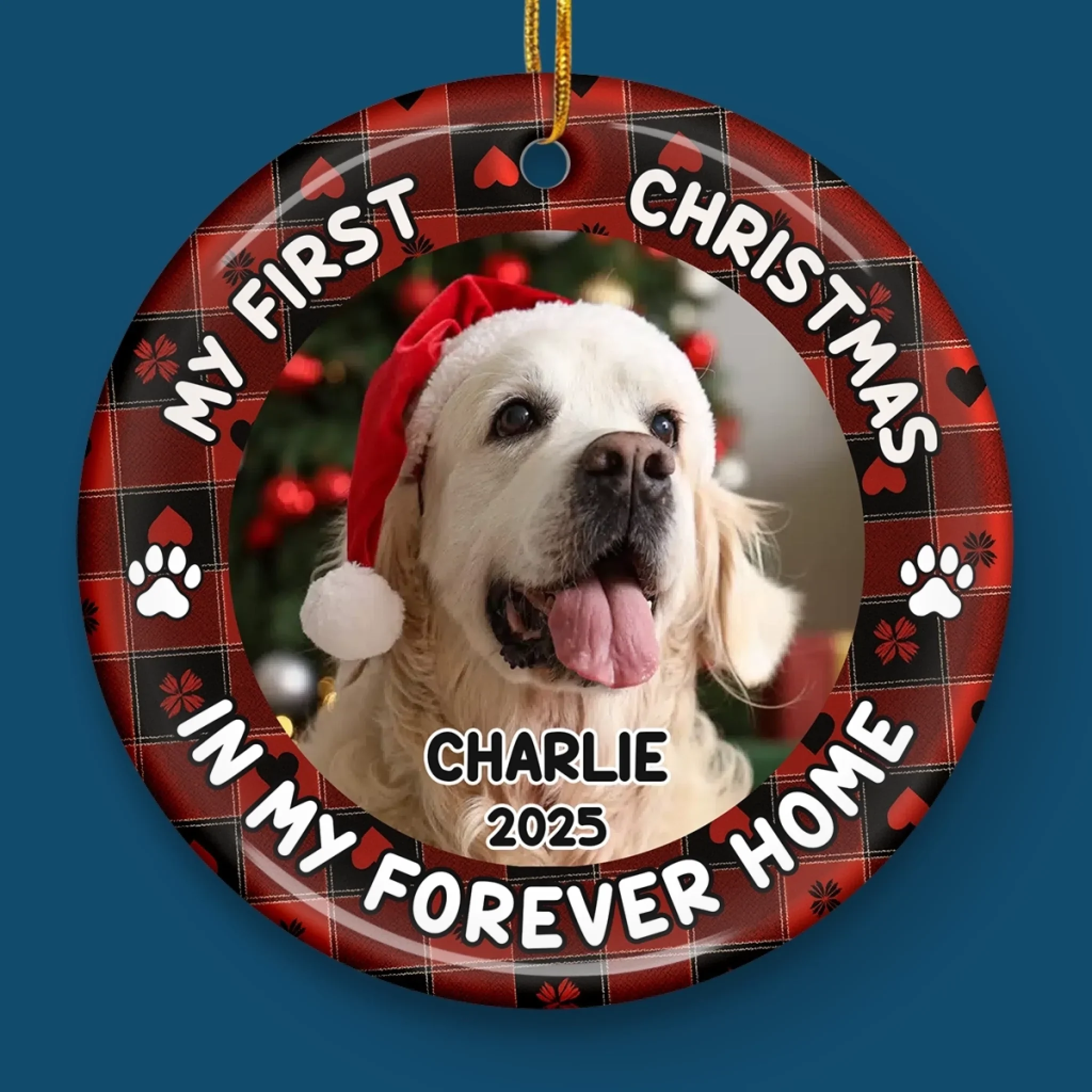 Custom Photo First Christmas Pet Ceramic Ornament - Personalized Christmas Birthday Gifts For Dog Lovers, Cat Lovers, Pet Dad And Mom, New Pet Ornament - Officially A Pet Parent - Image 4